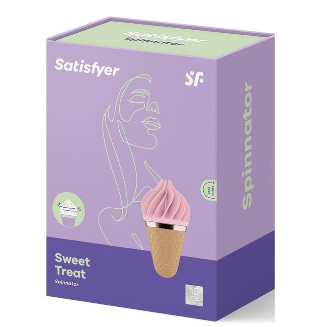 Satisfyer Sweet Treat stymulator łechtaczki w kształcie lodowego rożka Pink