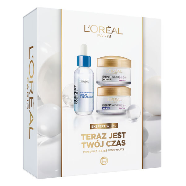 L'Oreal Paris Ekspert Wieku 60+ zestaw serum do twarzy 30ml + krem na dzień 50ml + krem na noc 50ml