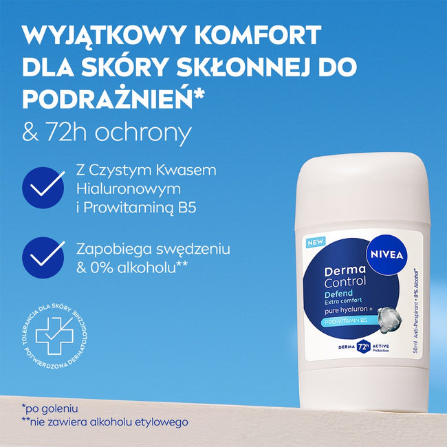 Nivea Derma Control Defend antyperspirant w sztyfcie 50ml