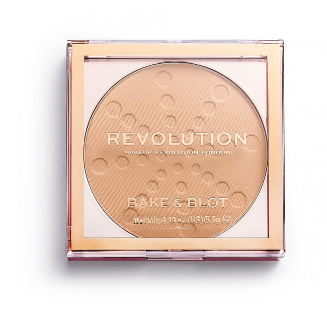 Makeup Revolution Bake & Blot matujący puder prasowany w kamieniu 5.5g
