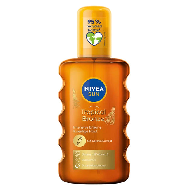 Nivea Intense Bronze karotenowy olejek do opalania w spray'u SPF6 200ml