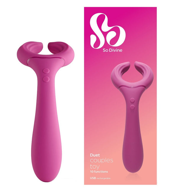 So Divine Duet Couples Vibrator stymulujący wibrator dla par Pink