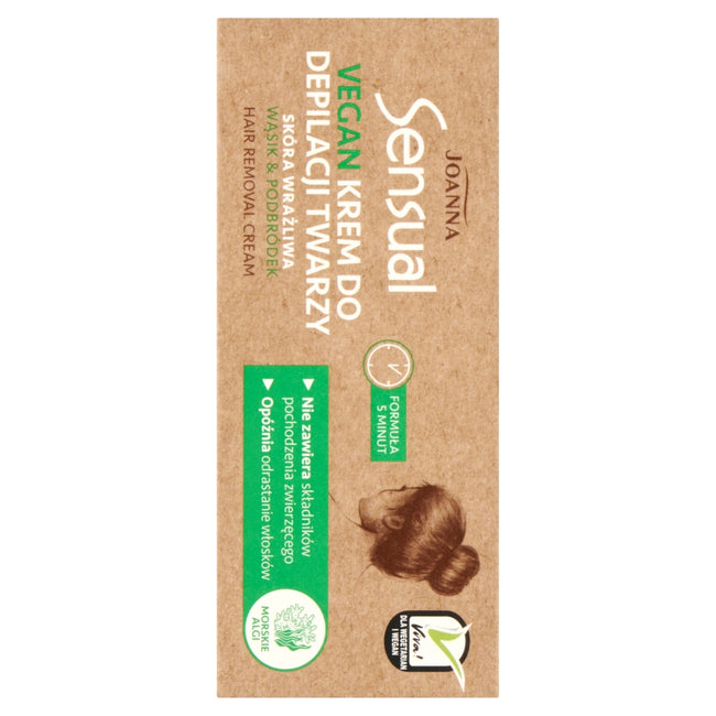 Joanna Sensual Vegan krem do depilacji twarzy 20g