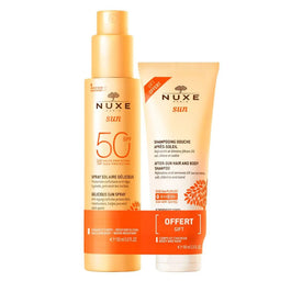 Nuxe Sun zestaw mleczko do opalania w sprayu SPF50 150ml + żel pod prysznic po opalaniu 100ml