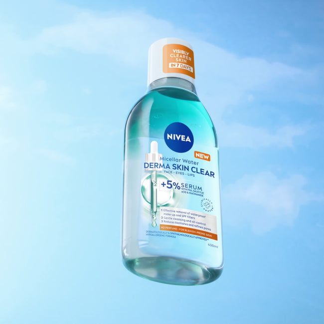 Nivea Derma Skin Clear płyn micelarny do demakijażu z 5% serum 400ml