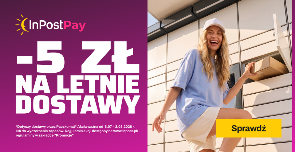 -5 ZŁ NA LETNIE DOSTAWY Z INPOSTPAY!