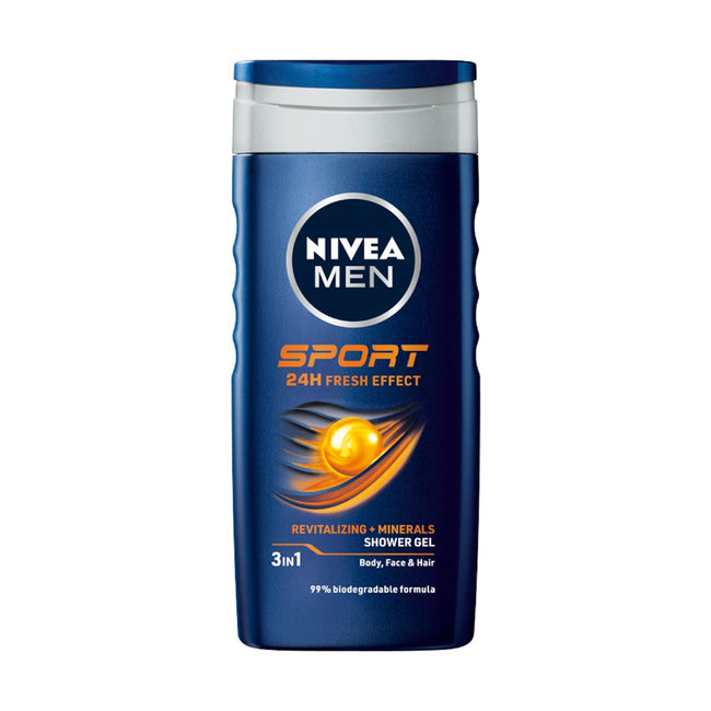 Nivea Men Sport Beat zestaw żel pod prysznic 250ml + antyperspirant roll-on 50ml