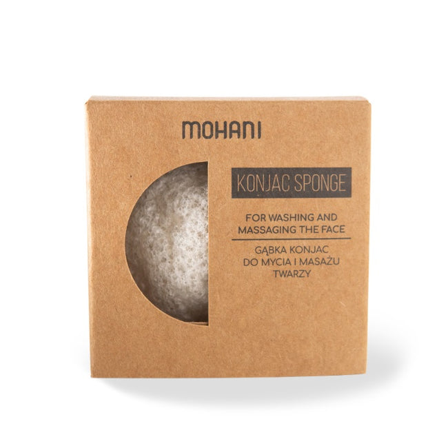 Mohani Konjac Sponge naturalna gąbka do mycia twarzy