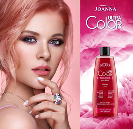Joanna Ultra Color System Hair Rinse płukanka do włosów nadająca różowy odcień Różowa 150ml