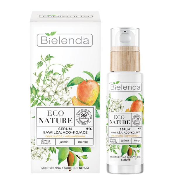Bielenda Eco Nature serum nawilżająco-kojące Śliwka Kakadu & Jaśmin & Mango 30ml