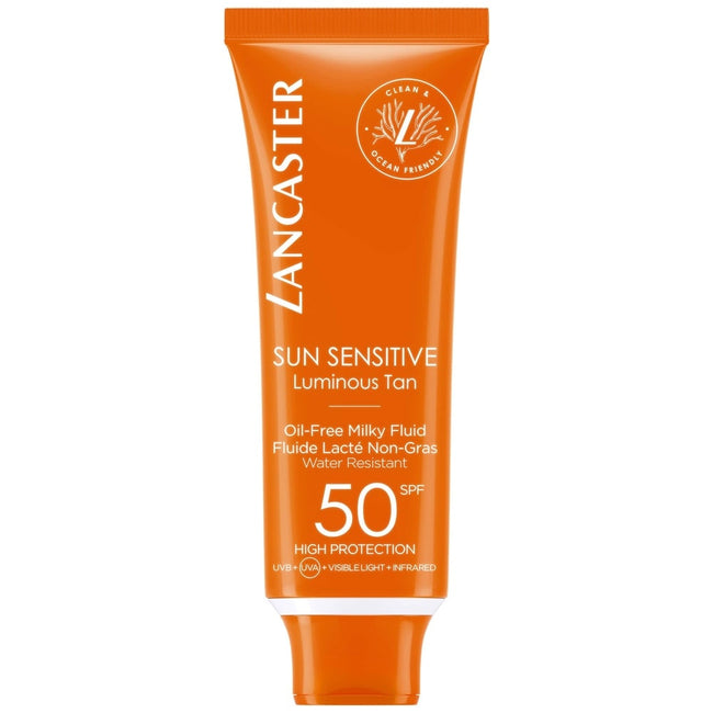 Lancaster Sun Sensitive Oil-Free Milky Fluid SPF50 mleczko-fluid do opalania twarzy 50ml