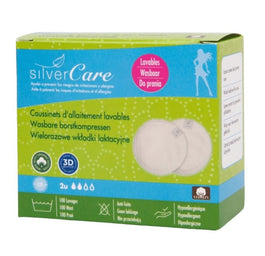 Masmi Silver Care wkładki laktacyjne wielorazowe z bawełny organicznej 2szt