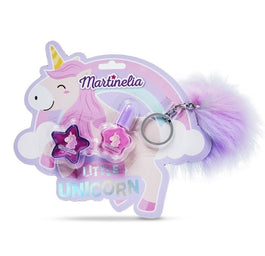 Martinelia Little Unicorn Key Chain Set zestaw lakier do paznokci 4ml + błyszczyk do ust 6ml + breloczek