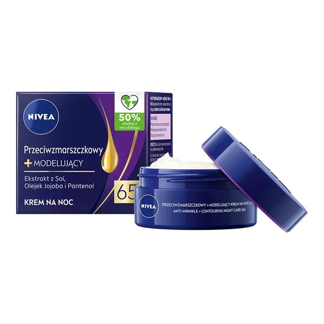 Nivea Przeciwzmarszczkowy + Modelujący krem na noc 65+ 50ml