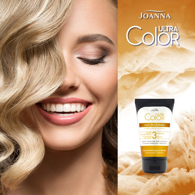 Joanna Ultra Color koloryzująca odżywka ciepłe odcienie blond 100g