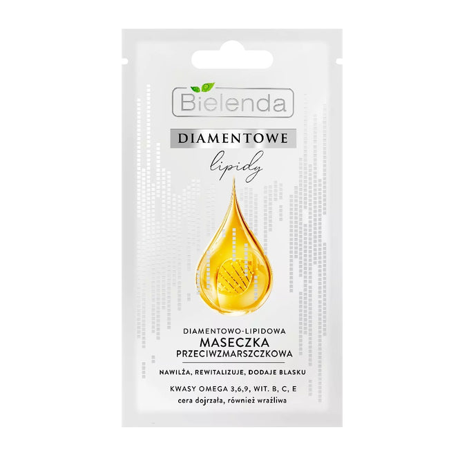 Bielenda Diamentowe Lipidy diamentowo-lipidowa maseczka przeciwzmarszczkowa 8g