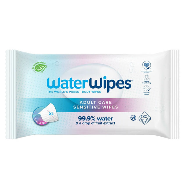 WaterWipes BIO Adult Care Sensitive Wipes chusteczki nawilżane wodne XL 30szt.