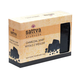 Sattva Body Soap indyjskie mydło glicerynowe z węglem Charcoal 125g