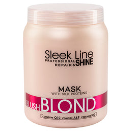 Stapiz Sleek Line Blush Blond Mask maska do włosów blond z jedwabiem 1000ml