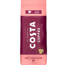 COSTA COFFEE Caffe Crema Blend kawa palona ziarnista Dark Roast 1000g