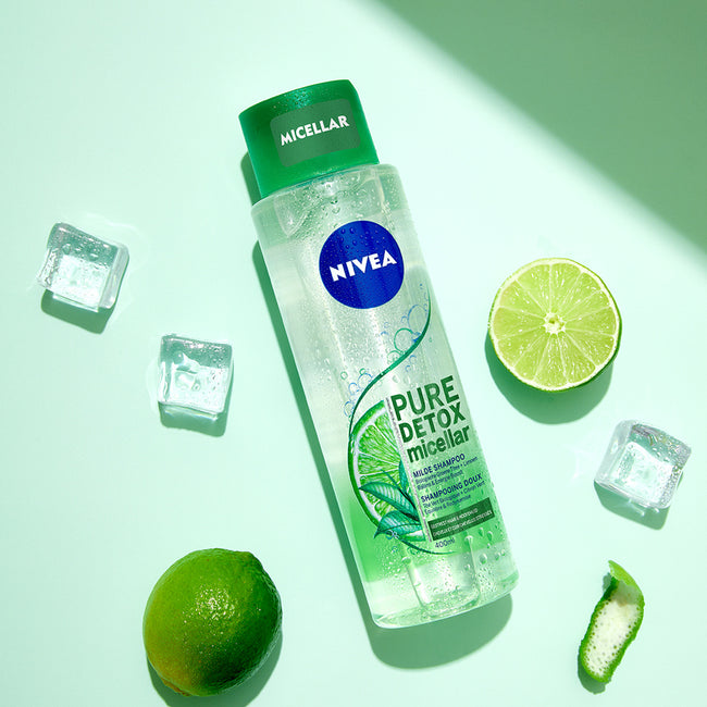 Nivea Pure Detox Micellar łagodny szampon micelarny do zmęczonych włosów i skóry głowy 400ml