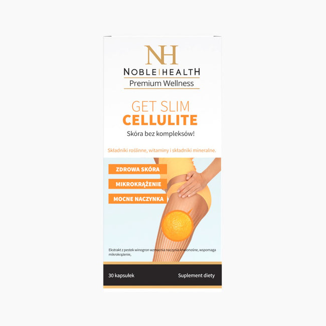 Noble Health Get Slim Cellulite suplement diety wspomagający spalanie tłuszczu 30 kapsułek