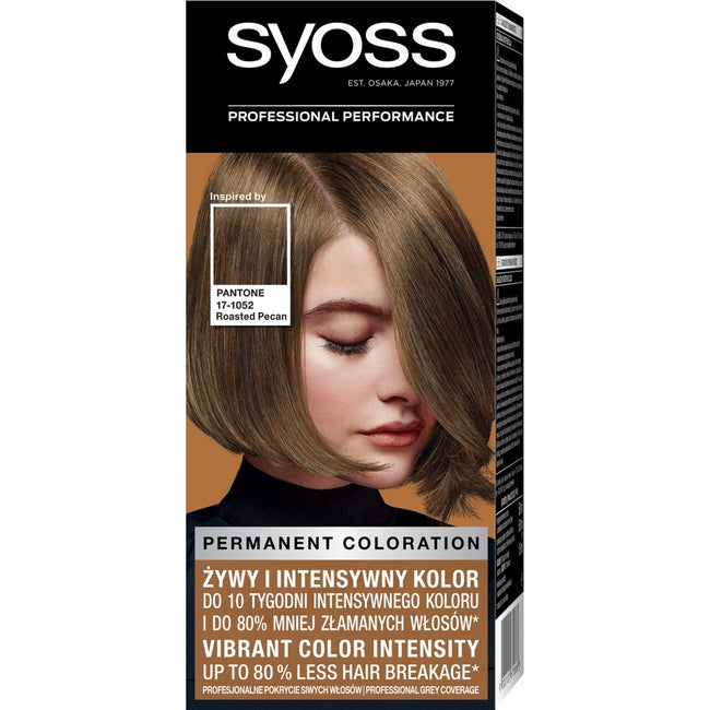 Syoss Permanent Coloration Pantone farba do włosów trwale koloryzująca 6-66 Prażony Orzech