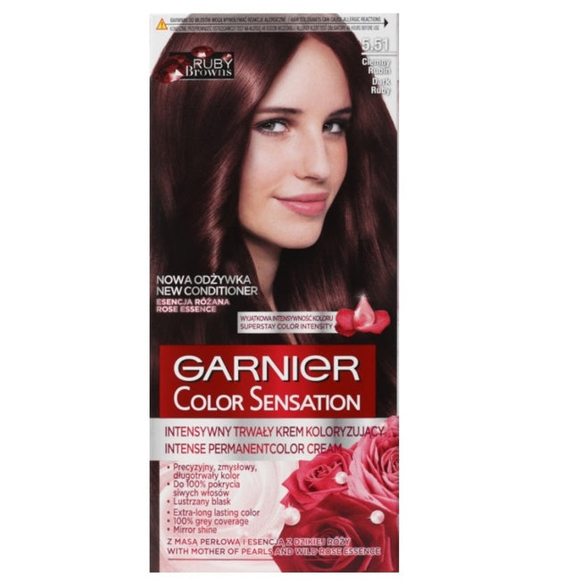 Garnier Color Sensation krem koloryzujący do włosów 5.51 Ciemny Rubin