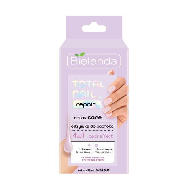 Bielenda Total Nail Repair odżywka do paznokci Color Care 4w1 10ml