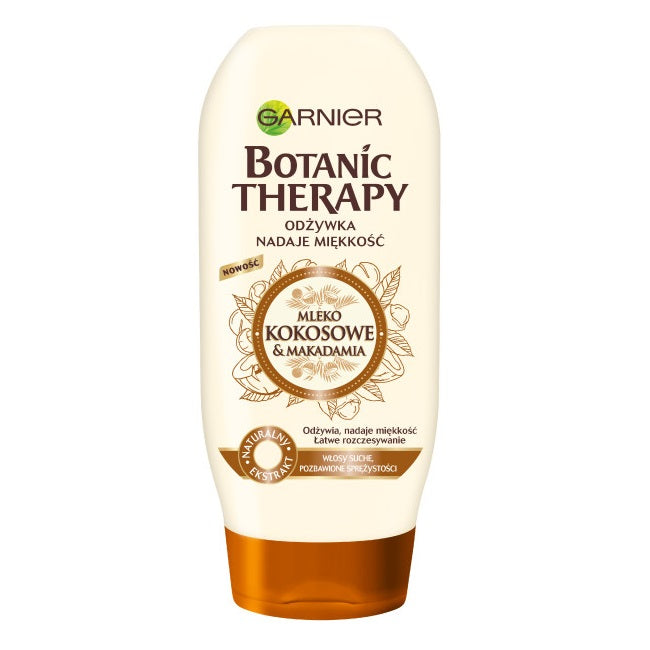 Garnier Botanic Therapy odżywka do włosów suchych i pozbawionych sprężystości Mleko Kokosowe & Makadamia 200ml
