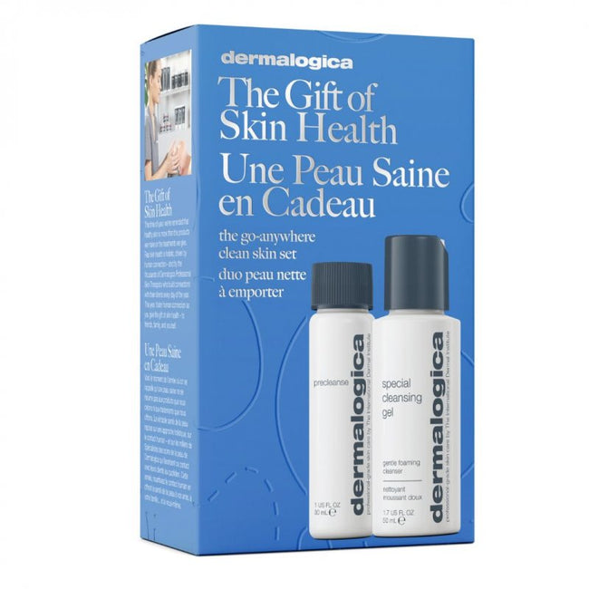 Dermalogica The Go-Anywhere Clean Skin Set zestaw lekki olejek oczyszczający 30ml + delikatny żel do mycia twarzy 50ml