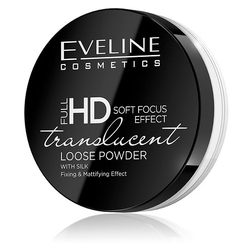 Eveline Cosmetics Full HD Soft Focus Loose Powder utrwalająco-matujący puder sypki z jedwabiem 6g