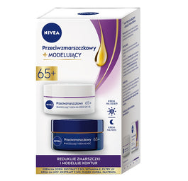 Nivea Zestaw Przeciwzmarszczkowy+Modelujący krem na dzień SPF30 65+ 50ml + krem na noc 65+ 50ml