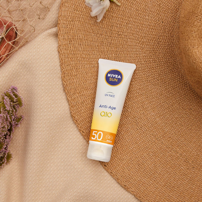 Nivea Sun UV Face Anti-Age Q10 przeciwzmarszczkowy krem do twarzy SPF50 50ml