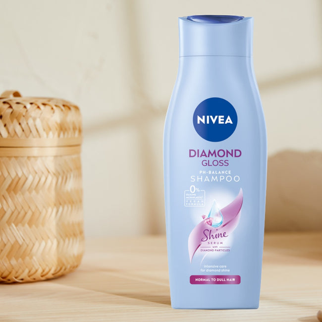 Nivea Diamond Gloss łagodny szampon do włosów 400ml