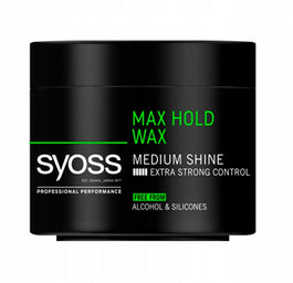 Syoss Max Hold Wax wosk stylizujący do włosów Medium Shine 150ml