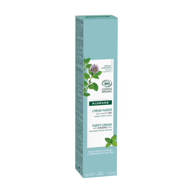 Klorane Aquatic Mint Purity Cream krem do skóry mieszanej i tłustej 40ml