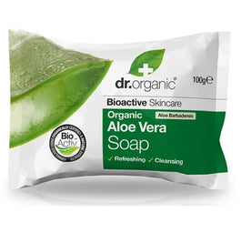 Dr.Organic Aloe Vera Soap oczyszczające mydło w kostce z aloesem 100g