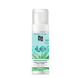 AA Aloes 100% Aloe Vera Extract pianka do demakijażu i mycia twarzy nawilżająco - kojąca 150ml
