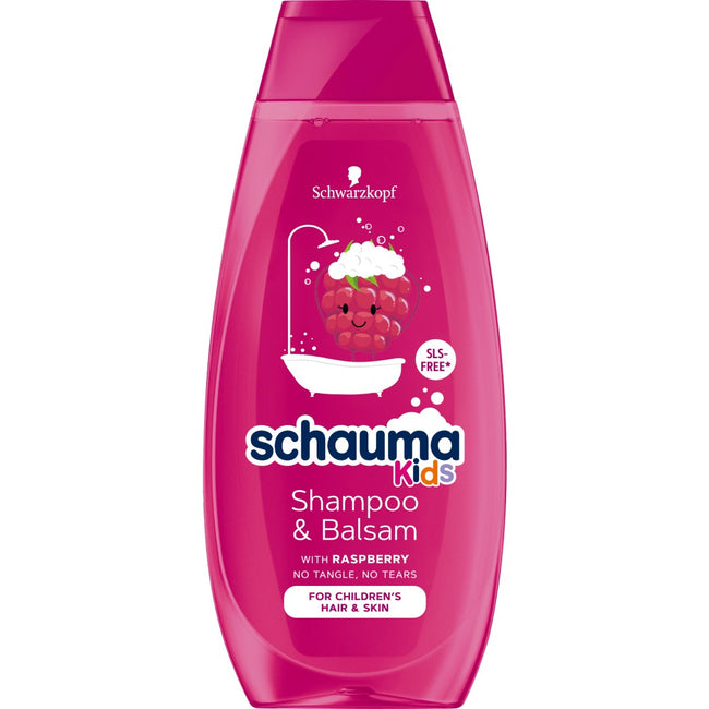 Schauma Kids szampon i odżywka do włosów dla dziewczynek z ekstraktem z maliny 400ml