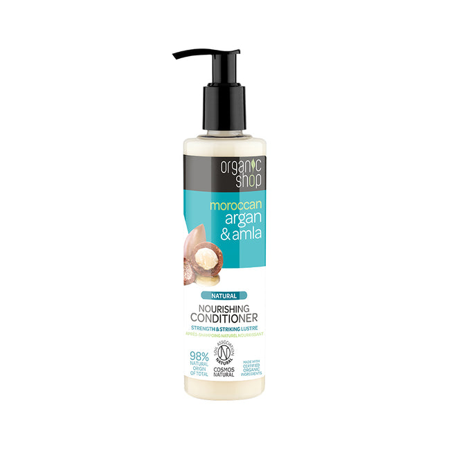 Organic Shop Natural Nourishing Conditioner naturalna odżywka do włosów Argan & Amla 280ml