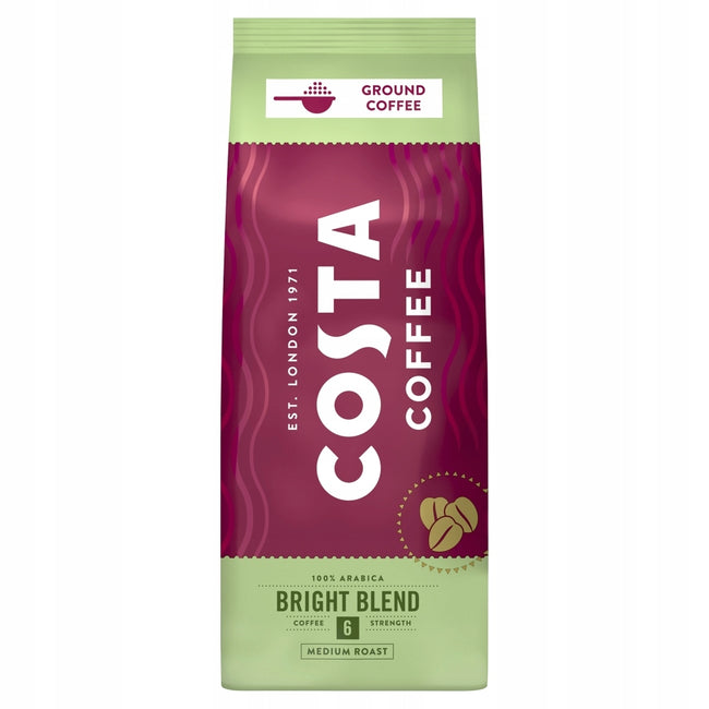 COSTA COFFEE The Bright Blend Medium kawa palona mielona 500g