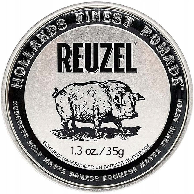 Reuzel Hollands Finest Pomade Concrete Hold Matte matująca pomada do włosów na bazie wody 35g
