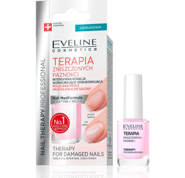Eveline Cosmetics Nail Therapy Professional terapia zniszczonych paznokci kuracja wzmacniająco-odbudowująca 12ml