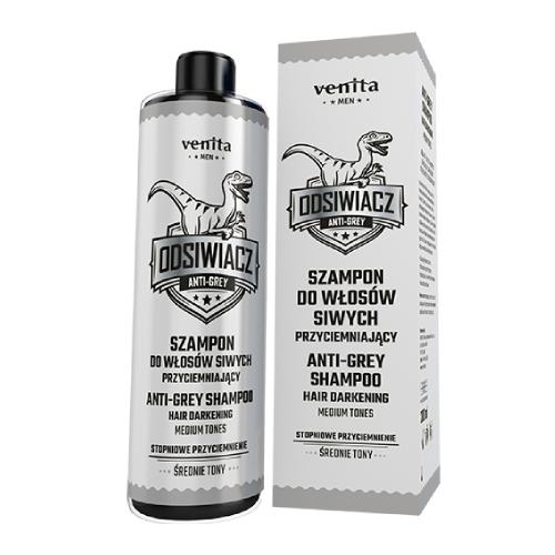 Venita Men szampon do włosów siwych przyciemniający  Średnie Tony 200ml