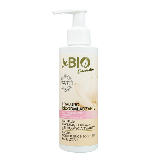 BeBio Ewa Chodakowska Hyaluro bioOdmładzanie naturalny nawilżająco-kojący żel do mycia twarzy 150ml