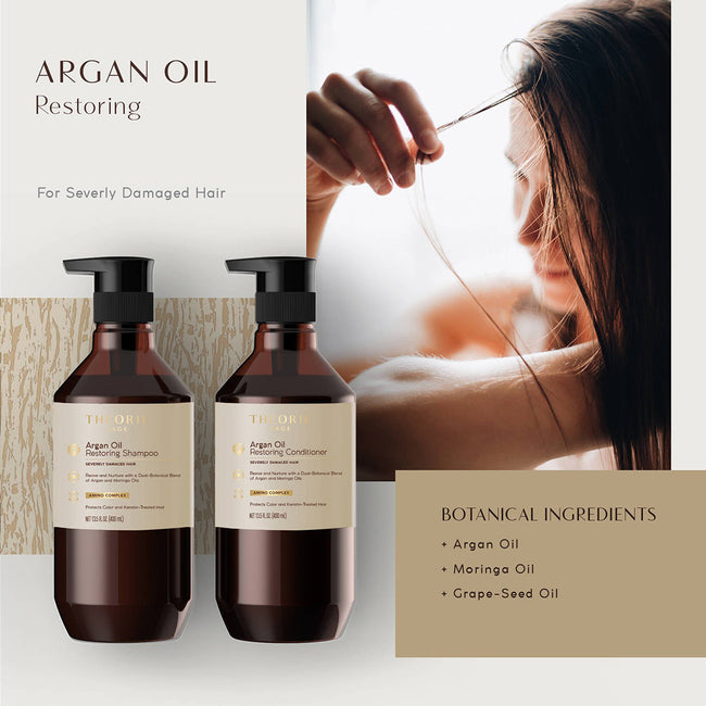 Theorie Sage Argan Oil Restoring Shampoo regenerujący szampon do włosów mocno zniszczonych 400ml