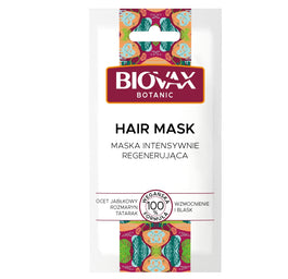 BIOVAX Botanic maska do włosów intensywnie regenerująca z octem 20ml