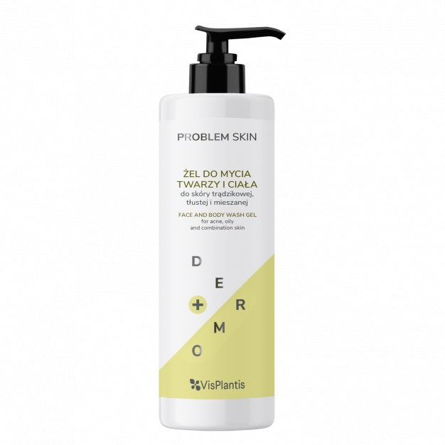 Vis Plantis Problem Skin żel do mycia do twarzy i ciała do skóry trądzikowej tłustej i mieszanej 400ml