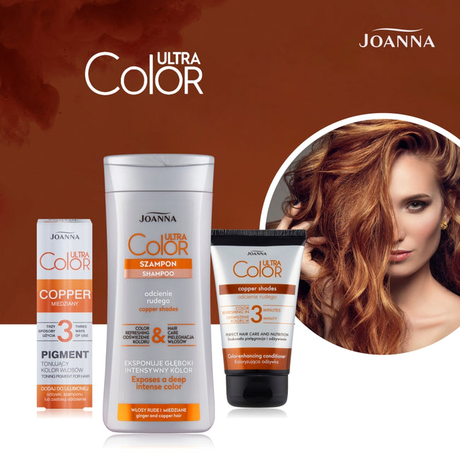 Joanna Ultra Color koloryzująca odżywka odcienie rudego 100g